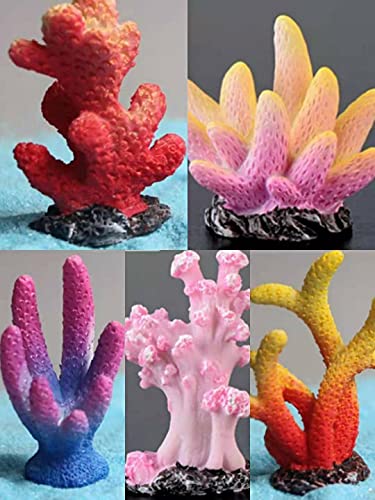 Aquarium-Dekoration aus Kunstharz, Koralle, 5 Stück von CWF