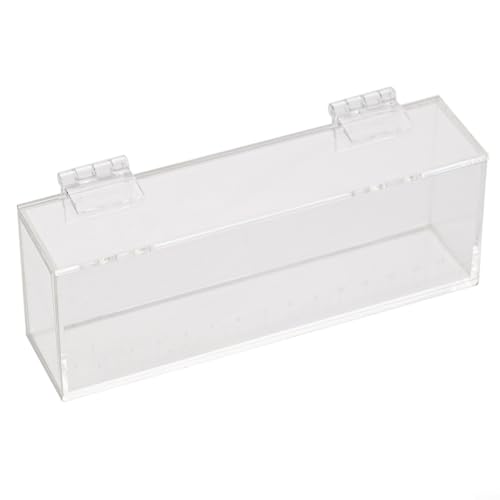 Transparente Fischbeobachtungsbox mit Skala für bitterliche Grundeln, hochklares Acryl-Aquarium-Tank zum Angeln im Freien (groß) von CWOQOCW