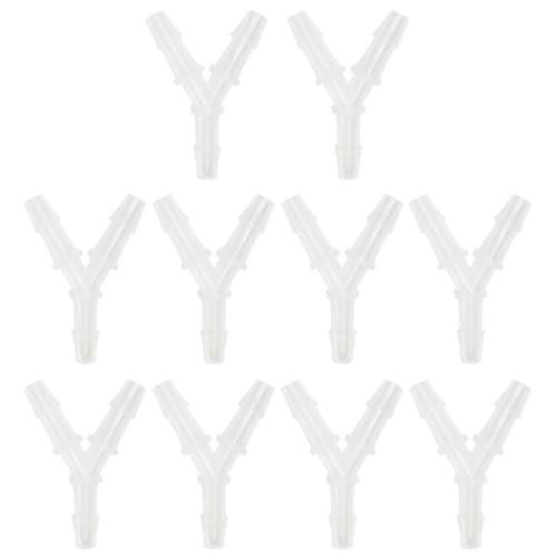 CWPFVQA 10 Stück Y-Typ-Anschlüsse, Wasserrohrverbinder, Luftverteiler, Aquarium-Luftpumpenanschlüsse, Kunststoffrohrverbinder, Wasserverteiler-Zubehör CWPFVQA 10 Stück Y-Typ-Anschlüsse, Wasserrohrverbinder, Luftverteiler, Aquarium-Luftpumpenanschlüsse, Kunststoffrohrverbinder, Wasserverteiler-Zubehör von CWPFVQA