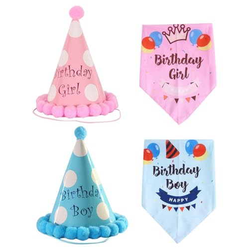 CWPFVQA 2 Geburtstags-Spuckschal-Sets, Bandanas Für Hunde, Geburtstagsgeschenke Für Hunde, Geburtstagsmützen-Schal-Set Für Kleine Hunde Und Katzen, Hunde-Geburtstagsparty-Dekorationen CWPFVQA 2 Geburtstags-Spuckschal-Sets, Bandanas Für Hunde, Geburtstagsgeschenke Für Hunde, Geburtstagsmützen-Schal-Set Für Kleine Hunde Und Katzen, Hunde-Geburtstagsparty-Dekorationen von CWPFVQA