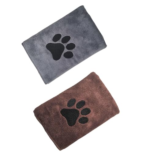 CWPFVQA 2 Mikrofaser-Haustierhandtücher, Saugfähig, Für Hunde und Katzen, Ideal für kleine Hunde, Trocknet schnell, Reinigung und Komfort CWPFVQA 2 Mikrofaser-Haustierhandtücher, Saugfähig, Für Hunde und Katzen, Ideal für kleine Hunde, Trocknet schnell, Reinigung und Komfort von CWPFVQA
