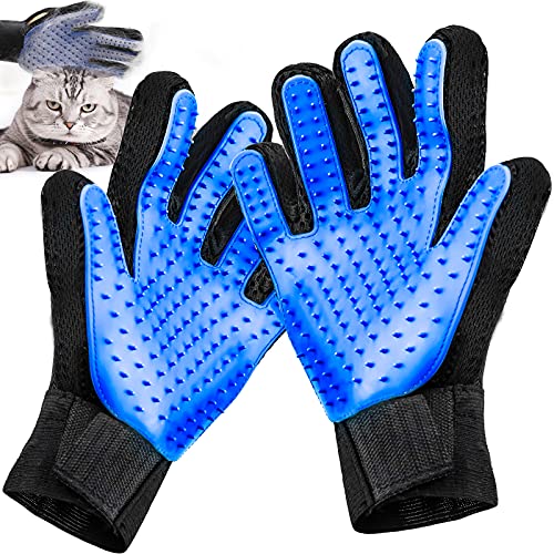 CXtech 2 PCS Haustier Handschuh, Tierhaar Handschuh, Pet Fellpflege Handschuh, Haustier Bürsten MassageHandschuh Pflegebürste, für Hunde und Katzen Haarentfernung von CXtech