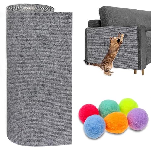 CYHTYM Kratzmatte Katze Selbstklebend Katzen-Couch-Kratzer, zuschneidbar, selbstklebend, DIY-Kletter-Katzenkratzer-Pad, Ersatz für Kratzbaum-Regale und Katzenturm CYHTYM Kratzmatte Katze Selbstklebend Katzen-Couch-Kratzer, zuschneidbar, selbstklebend, DIY-Kletter-Katzenkratzer-Pad, Ersatz für Kratzbaum-Regale und Katzenturm von CYHTYM