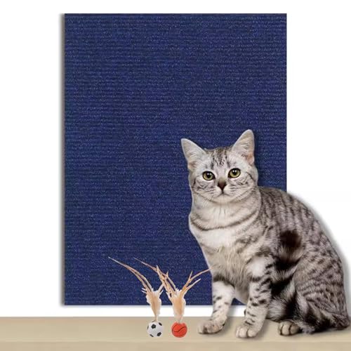 Kratzmatte Katze Selbstklebend Zuschneidbare Katzenkratzmatte für Schutz von Möbeln, selbstklebende Anti-Katzen-Kratzunterlage für Schutz der Couch und Baumpfosten für Katzenkratzer(Blue,30x30cm/11.8 Kratzmatte Katze Selbstklebend Zuschneidbare Katzenkratzmatte für Schutz von Möbeln, selbstklebende Anti-Katzen-Kratzunterlage für Schutz der Couch und Baumpfosten für Katzenkratzer(Blue,30x30cm/11.8 von CYHTYM