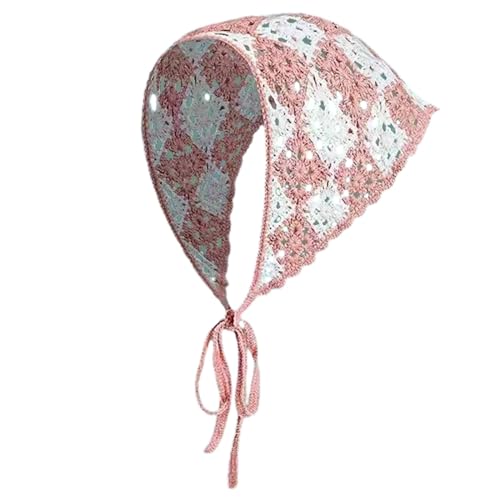 CYILPR Kopftuch, floraler Turban für Damen, Stretch-Turban mit Blumenmuster, Kopftuch, gestrickt, bunt, Kopftuch, Rosa quadratisch, Einheitsgröße CYILPR Kopftuch, floraler Turban für Damen, Stretch-Turban mit Blumenmuster, Kopftuch, gestrickt, bunt, Kopftuch, Rosa quadratisch, Einheitsgröße von CYILPR