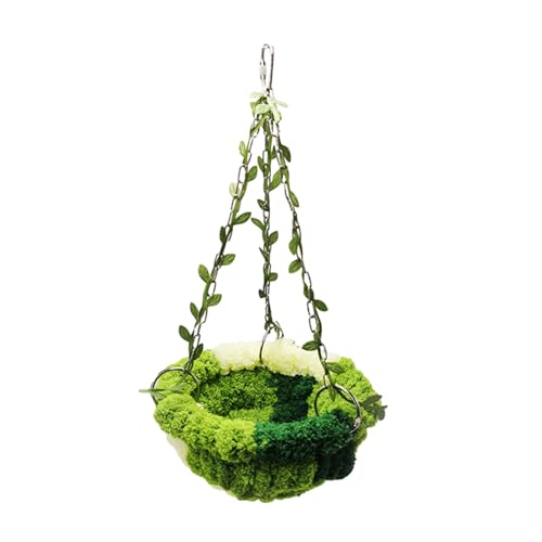 CYILPR Vogelbett, warmes Vogelnest, Käfigmontage, Papageiennest, Bett, Vogelkäfig-Hängematte, Bett, kleine Vögel, Plüsch-Schlafbett, Hängematte für Wellensittiche CYILPR Vogelbett, warmes Vogelnest, Käfigmontage, Papageiennest, Bett, Vogelkäfig-Hängematte, Bett, kleine Vögel, Plüsch-Schlafbett, Hängematte für Wellensittiche von CYILPR