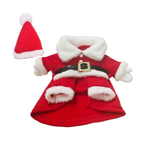 CYNEBXILG Haustierdecke Hund Walking Hunde Kostüm Mit Huthunde Kleidung Winter -Outfit Geschenk Für Kleine Mittelhunden Katzen Katzen-rot 1-s von CYNEBXILG