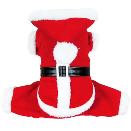 CYNEBXILG Haustierdecke Hund Walking Hunde Kostüm Mit Huthunde Kleidung Winter -Outfit Geschenk Für Kleine Mittelhunden Katzen Katzen-rot-m von CYNEBXILG