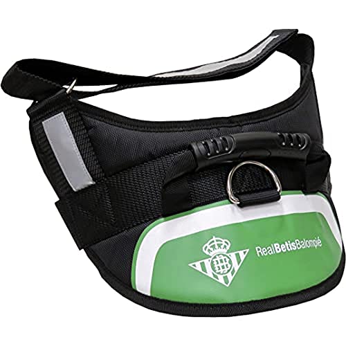 Betis Real Balompié verstärktes Hundegeschirr, Größe S-M, offizielles Produkt, Polyester, Grün (CP-AR-02SM-BT) von CYPBRANDS