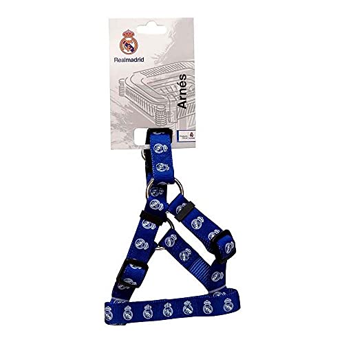 Real Madrid CF Hundegeschirr, Größe L, Polyester, Blau, offizielles Produkt (CyP Brands) von CYPBRANDS