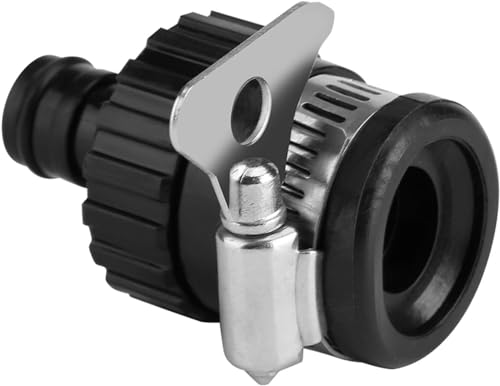 CYSFETENA Edelstahl Universeller Wasserhahn Anschluss, 6,5 cm Wasserhahn Schlauch Adapter, Lecksichere Schlauchadapter Wasserhahn mit Gummigriff für Gewindebohrer Kleiner als 20 mm CYSFETENA Edelstahl Universeller Wasserhahn Anschluss, 6,5 cm Wasserhahn Schlauch Adapter, Lecksichere Schlauchadapter Wasserhahn mit Gummigriff für Gewindebohrer Kleiner als 20 mm von CYSFETENA