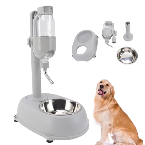 CYSFETENA Wasserspender für Haustiere, 500 ml, multifunktional, abnehmbar, höhenverstellbar, automatisch, stehend, Wasserspender CYSFETENA Wasserspender für Haustiere, 500 ml, multifunktional, abnehmbar, höhenverstellbar, automatisch, stehend, Wasserspender von CYSFETENA