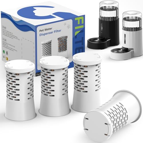 CZPET Haustier-Bewässerungsspenderfilter, Hunde-Wasserfilter-Ersatz, Katzenwasserfilter, 4-stufiges Umkehrosmose-Filtersystem (4 Stück) von CZPET
