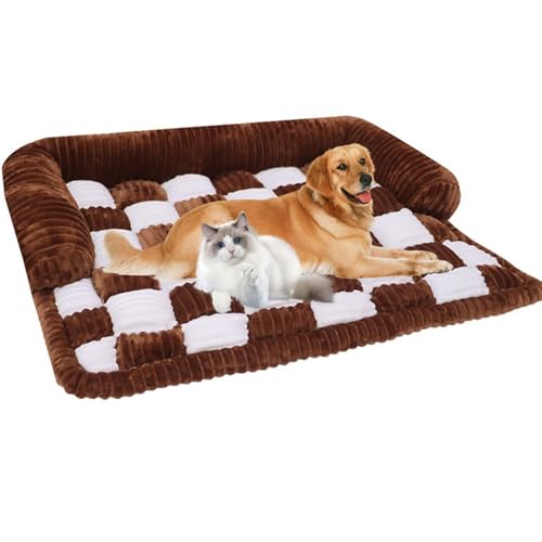 CZQGLYM Hundematten, Hundebetten, Orthopädische Hundebetten, Weiche Kissen, Hundesofas, Hundekörbe, Hundebetten Mit Kanten, Geeignet Für Große, Mittelgroße Und Kleine Hunde (75×75CM,Coffee+White) CZQGLYM Hundematten, Hundebetten, Orthopädische Hundebetten, Weiche Kissen, Hundesofas, Hundekörbe, Hundebetten Mit Kanten, Geeignet Für Große, Mittelgroße Und Kleine Hunde (75×75CM,Coffee+White) von CZQGLYM