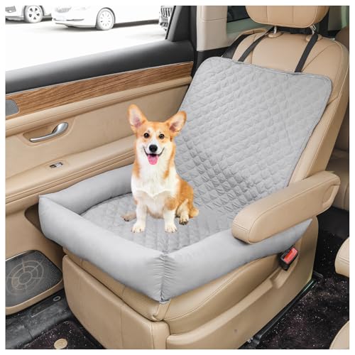 Car seat for Dogs,Safety seat for Non-Slip Pets,Removable Extra Sturdy Dog Car Seat,Reinforced Walls Washable Cushion,for Back Seat Front Seat,Scratch-Resistant (Grey,3Pcs 50× (50+50) cm) von CZQGLYM