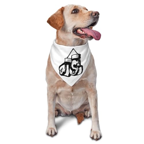 Dreieckige leichte atmungsaktive Hundehalstücher, einfache Boxhandschuhe, Hundehalstücher für große, mittelgroße und kleine Hunde und Katzen Dreieckige leichte atmungsaktive Hundehalstücher, einfache Boxhandschuhe, Hundehalstücher für große, mittelgroße und kleine Hunde und Katzen von CZZYH
