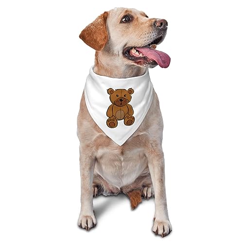 Dreieckige leichte atmungsaktive Hundehalstücher, überraschte Cartoon-Bär-Hundehalstücher für große, mittelgroße und kleine Hunde und Katzen von CZZYH