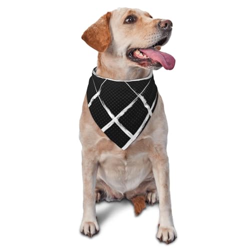 Dreieckige leichte atmungsaktive Hundehalstücher mit Netzpunkten, Basketball-Hundehalstücher für große, mittelgroße und kleine Hunde und Katzen von CZZYH