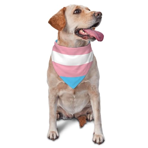 Dreieckiges Hundehalstuch, leicht, atmungsaktiv, blaue bunte Flagge, Hundehalstücher für große, mittelgroße und kleine Hunde und Katzen von CZZYH