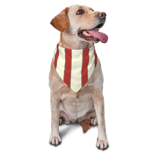 Dreieckiges Hundehalstuch, leicht, atmungsaktiv, gestreift, für große, mittelgroße und kleine Hunde und Katzen von CZZYH