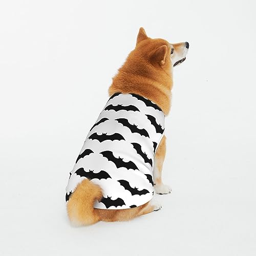 Weiche atmungsaktive Baumwolle Haustier Kleidung, Cartoon Schwarz Einfache Fledermaus Hund & Katze Kleidung für große, mittlere und kleine von CZZYH