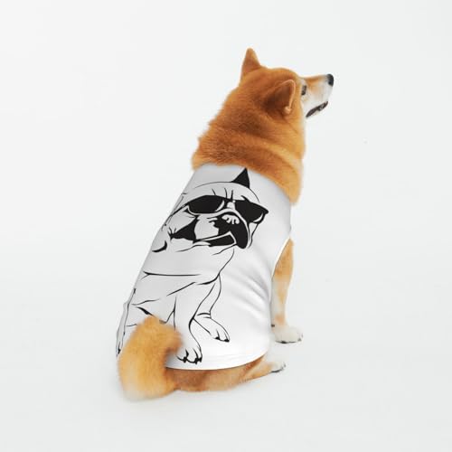 Weiche atmungsaktive Baumwolle Haustier Kleidung, Grau Arrogant Hund Hund & Katze Kleidung für große, mittel, klein von CZZYH