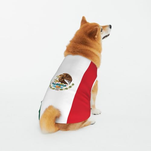 Weiche atmungsaktive Baumwolle Haustier Kleidung, mexikanische Flagge, Hund & Katze Kleidung für groß, mittel, klein von CZZYH