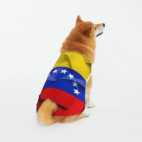 Weiche atmungsaktive Baumwolle Haustier Kleidung, venezolanische Flagge Hund & Katze Kleidung für groß, mittel, klein von CZZYH