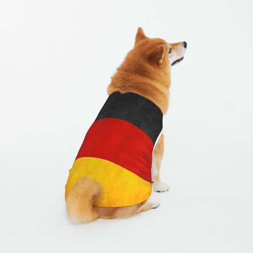 Weiche atmungsaktive Baumwolle Haustier Kleidung Deutsche Flagge Hund & Katze Kleidung für Groß, Mittel, Klein von CZZYH