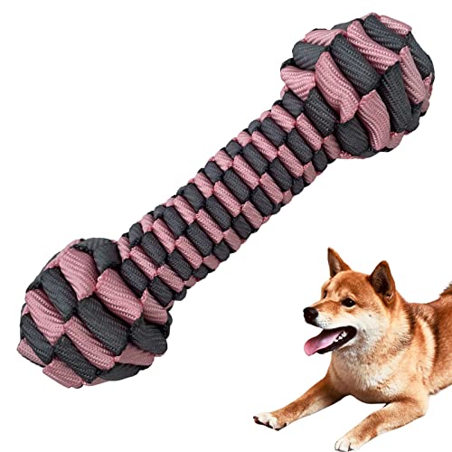 CaBYbigG Hundespielzeug aus Seil, keine Füllung, Kauspielzeug für Hunde, Kauspielzeug, rosa Hundespielzeug, Knochen-Hundespielzeug für große Hunde von CaBYbigG