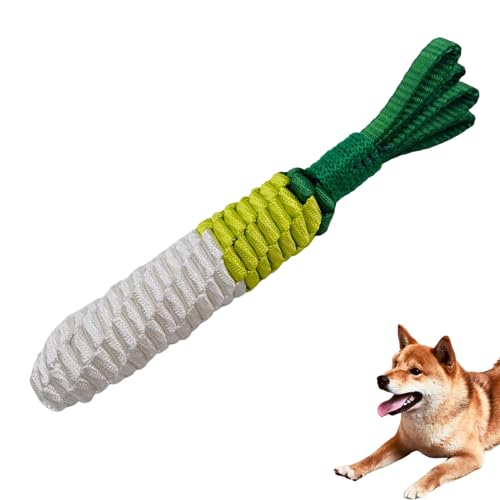 CaBYbigG Kauspielzeug für Hunde, keine Füllung, Kauspielzeug für Welpen, zum Zahnen, Seilspielzeug, Rüben-Hundespielzeug für mittelgroße und kleine Hunde von CaBYbigG