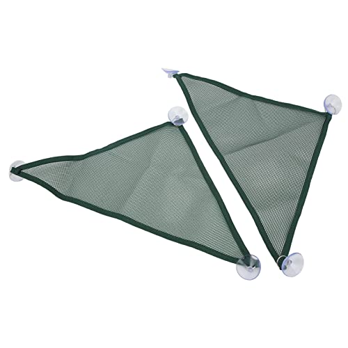 CaCaCook 2pcs Reptilienhängematte, Atmungsaktives Netz Hängendes Bett mit Starken Saugnäpfeln, für Bärtige Drachen, Geckos, Schlangen, Reptilienlounger (Großgröße (24x18,5 cm / 9,4x7,3in)) von CaCaCook