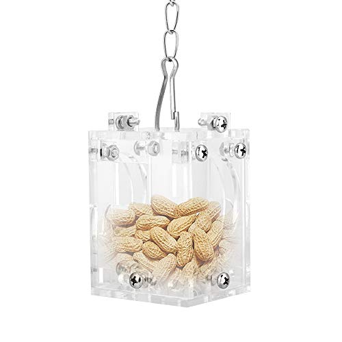 CaCaCook Futterspender für Vögel, Nymphensittich-Spielzeug, 14 X 10 X 4 cm, Acryl, Futterspender für Haustiere, Futterkorb, Futterspender, Puzzle-Spielzeug, Erdnuss, Obst, Gemüse CaCaCook Futterspender für Vögel, Nymphensittich-Spielzeug, 14 X 10 X 4 cm, Acryl, Futterspender für Haustiere, Futterkorb, Futterspender, Puzzle-Spielzeug, Erdnuss, Obst, Gemüse von CaCaCook
