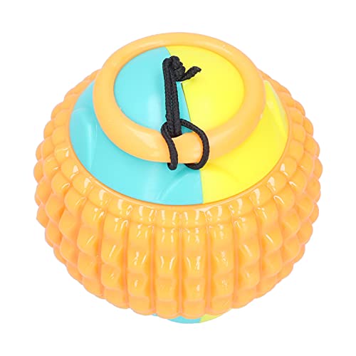 CaCaCook Hundetrainingsball, Dehnbares Haustier-Kauspielzeug Hunde mit Strapazierfähigem Gummiseil Zum Üben Interaktiven Spielens (Orange) von CaCaCook