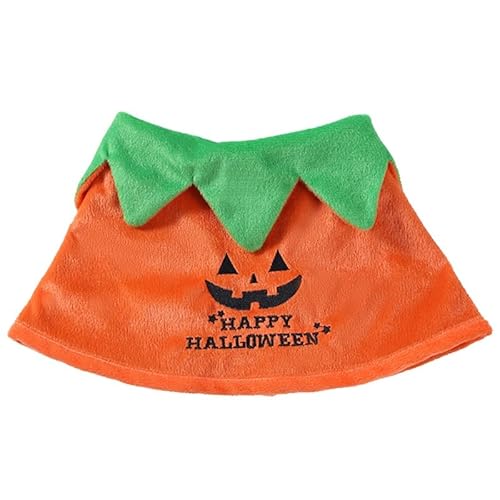CaCaCook Kürbiskatze Hundes Halloween -Kostüm, Weiche Warme, Verstellbare Haustierkleidung, Reversible Gestickte Design, Geeignet für Katzen und Geeignet (M für mittlere und große Hunde) von CaCaCook