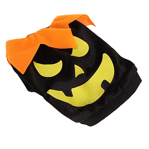 Halloween-Hunde-Shirt, niedlicher Kürbis-Geister, weich, elastisch, Haustier-Cosplay-Kleidung für kleine und mittelgroße Hunde und Katzen, Größe S Halloween-Hunde-Shirt, niedlicher Kürbis-Geister, weich, elastisch, Haustier-Cosplay-Kleidung für kleine und mittelgroße Hunde und Katzen, Größe S von CaCaCook