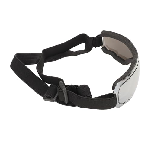 Hundebrille, Wind- und UV-Schutz, Haustierbrille, staubdichte Sonnenbrille für mittelgroße und große Hunde (Silber) von CaCaCook
