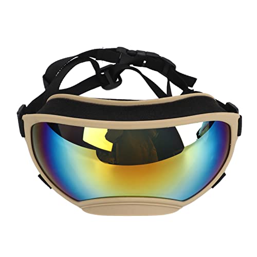 Hundesonnenbrille, Outdoor-Haustierbrille, Hundebrille, Tier-Skibrille, Sonnenschutz, UV-Schutz, Khaki-Rahmen, rote Linse Hundesonnenbrille, Outdoor-Haustierbrille, Hundebrille, Tier-Skibrille, Sonnenschutz, UV-Schutz, Khaki-Rahmen, rote Linse von CaCaCook
