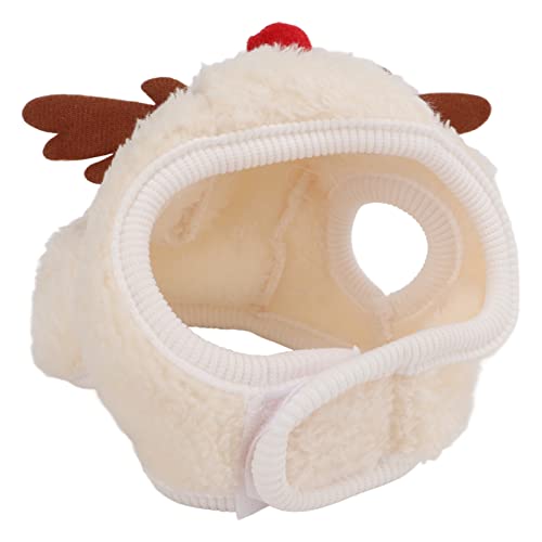 Verstellbare Weihnachtsmütze für Haustiere, Bunte Accessoires mit Weihnachtsbaum-Kopfschmuck, Niedliche Winterkopfbedeckung für Hunde und Katzen, für Haustier-Weihnachtskostüm (L) von CaCaCook