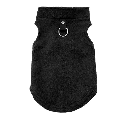 Hundepullover Herbst und Winter Haustier Hund Kleidung warme Hundeweste Mantel Welpen Bekleidung Dinge for Hunde(Noir,M) von CaFfen