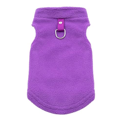 Hundepullover Herbst und Winter Haustier Hund Kleidung warme Hundeweste Mantel Welpen Bekleidung Dinge for Hunde(Purple,S) von CaFfen