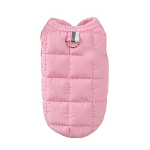 Hundepullover Hundekleidung Winter Warmer Haustiermantel Kleines mittelgroßes Hundekostüm(Pink,S) von CaFfen