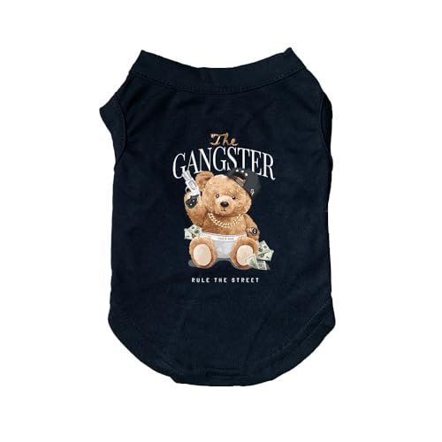 Hundepullover Lustige Hundekleidung Sommer T-Shirt Welpe Singlet Kleidung Baumwolle Small Medium Pet Casual(M) von CaFfen