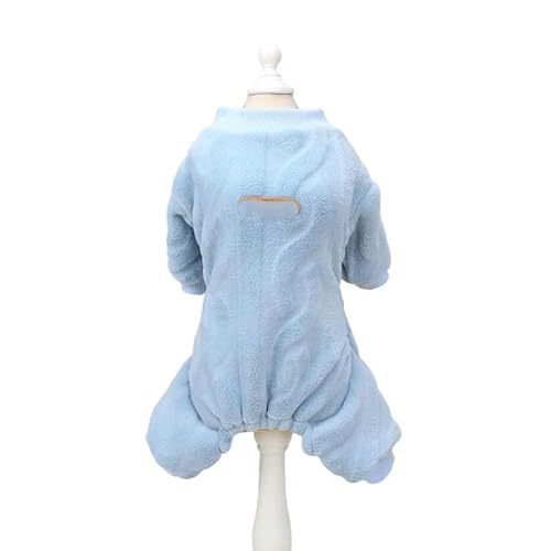 Hundepullover Warmer Hundeoverall-Pyjama for kleine und mittelgroße Hunde(Blue,L) von CaFfen