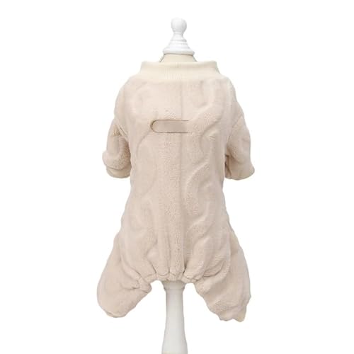 Hundepullover Warmer Hundeoverall-Pyjama for kleine und mittelgroße Hunde(Khaki,XL) von CaFfen
