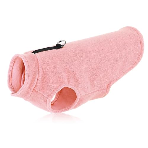 Hundepullover Weiche Hundekleidung, warme Welpen-Hunde-Haustier-Winterkleidung, Jacke, Mantel, kleines, mittelgroßes Hunde-Outfit, S-2XL(Pink,2XL) von CaFfen
