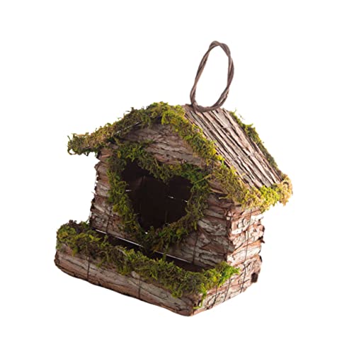 Cabilock 1 PC Bambus Balkon Dekoration Hängen Vogel Holz Handgemachte Vogel Rustikalen von Cabilock