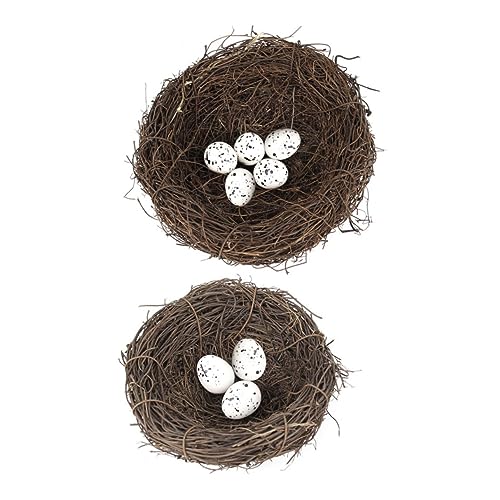 Cabilock 1 Satz Kreatives Handgemachtes Vogelhaus mit Nestern und Eiern Hochzeiten Partys Wohnraumgestaltung von Cabilock