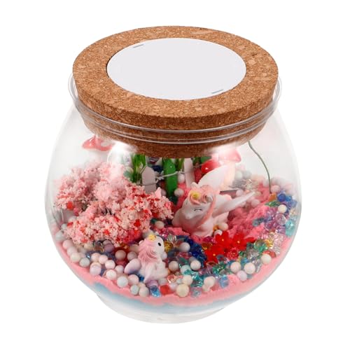 Cabilock 1 Satz Unicorn Wishing Bottle DIY Handgemachtes Terrarium mit LED Licht für Romantische für Dekorative Zwecke und Kreative Ästhetisches Design Cabilock 1 Satz Unicorn Wishing Bottle DIY Handgemachtes Terrarium mit LED Licht für Romantische für Dekorative Zwecke und Kreative Ästhetisches Design von Cabilock