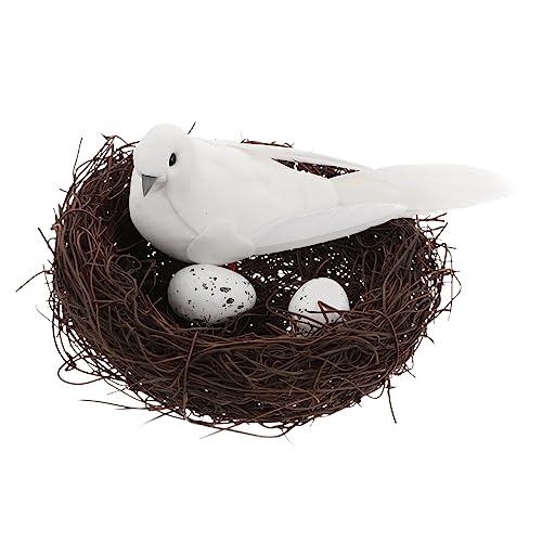 Cabilock 1 Satz Weiße Tauben Modell Draußen Outdoor- Vogelnest Mit Eiermodell Weihnachtsnest Simulation Vogelnest Künstlicher Nestschmuck Vogelnest Für Garten Vogelnest Schmuck Schaum Cabilock 1 Satz Weiße Tauben Modell Draußen Outdoor- Vogelnest Mit Eiermodell Weihnachtsnest Simulation Vogelnest Künstlicher Nestschmuck Vogelnest Für Garten Vogelnest Schmuck Schaum von Cabilock